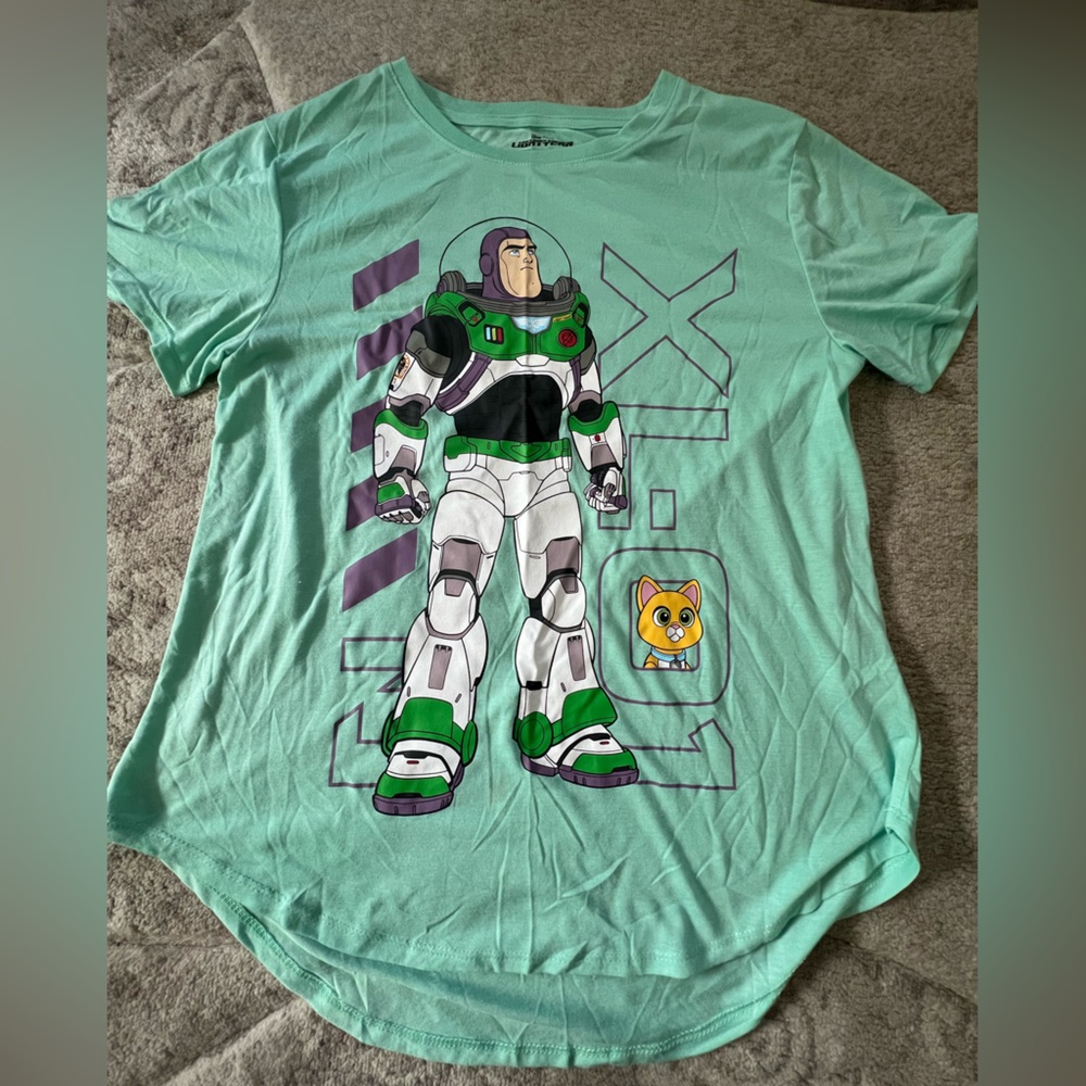 Disney Pixar LightYear/Mint Short Sleeve Tee Junior Size XL (15-17)